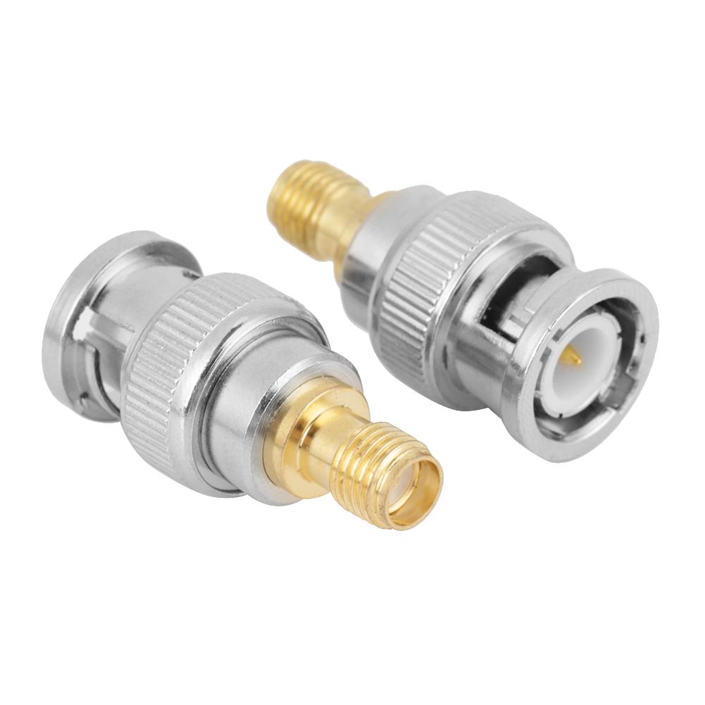 2 шт. BNC-папа-SMA-мама RF-коннектор коаксиального адаптера, тестовый преобразователь