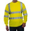 Yoko Mens Hi-Vis Long-Sleeved Safety T-Shirt