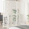VidaXL Room Divider 5 Panels, Room Separator, Privacy Screen, Living Room Bedroom Screen, White Wood 358743