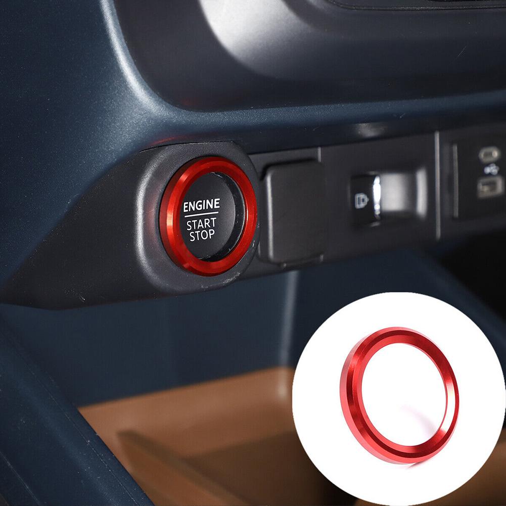 Крышка кольца кнопки крышки отделка 1 шт./компл. алюминиевый сплав абсолютно новый высококачественный красный для Ford Maverick зажигание старт-стоп