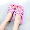 Женские тапочки и сандалии для дома, розовые летние туфли на низком каблуке 2024 года, мягкие домашние тапочки для ванной комнаты, распродажа, оригинал, 39 BI