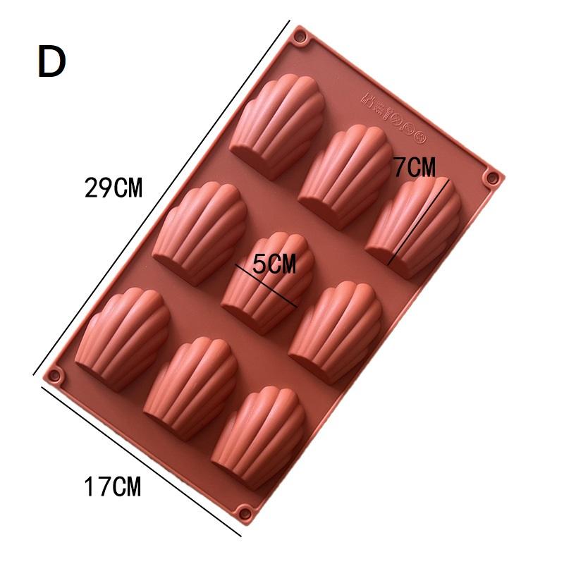 18 ячеек Мини Пищевой Силиконовый Форма для Мадленок Форма для Печенья DIY Ракушка Форма для Выпечки Кухонные Аксессуары для Выпечки