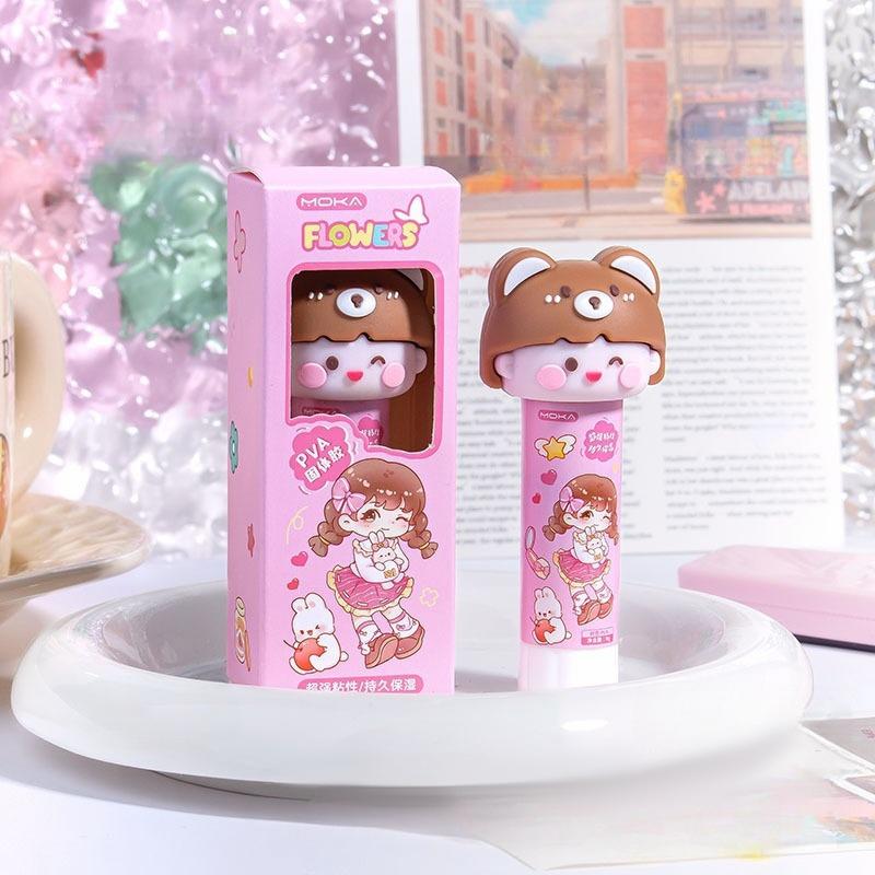 Kawaii Cartoon Capybara Solid Glue Super Strong Adhesives Glue Stick Cute Children Solid Glue Office Supplies Student Stationery