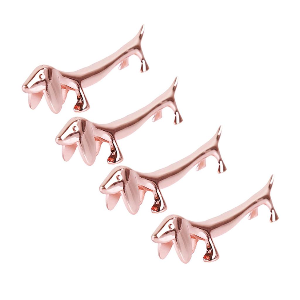 Прекрасная маленькая собачка подставка для палочек для еды искусство ремесло нержавеющая сталь декор