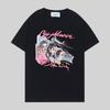 Casablanca Tropical Fruit Print Short Sleeve T-Shirt Teen Boys Casual Loose Fit Crewneck Tee