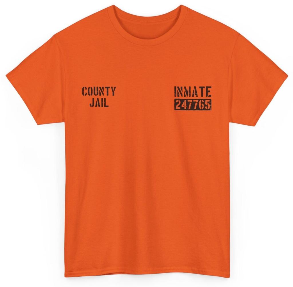 Inmate Of The Month Prisoner Costume Inmate County Jail T-shirt