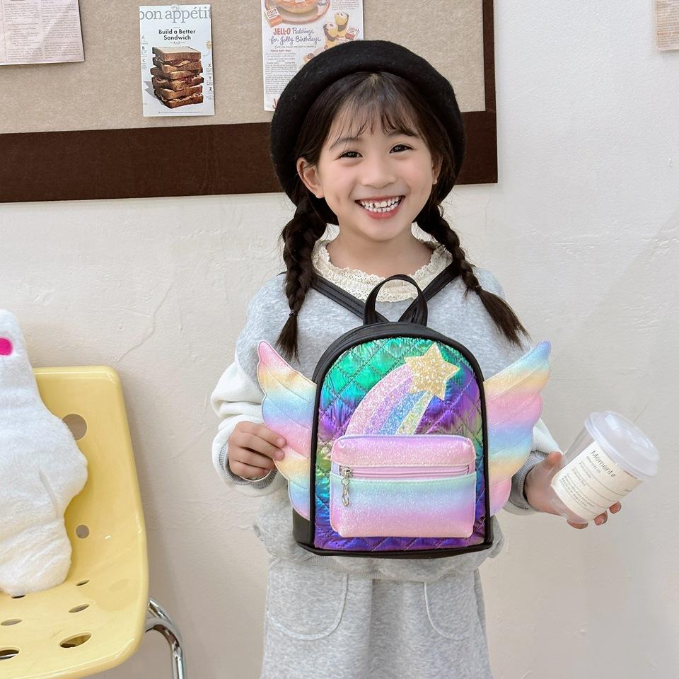 Школьный рюкзак новый зарубежный стиль рюкзак для маленькой девочки любовь маленькие крылья легкий и универсальный для прогулок сумка для перекуса партия