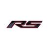 3D Metal Red Black Logo RS Emblem Letters Car Badge Trunk Decal For Chevrolet Chevy Blazer Onix Sonic RS Stikcer Accessories  CI5