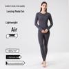 Women's Warm Lenzing Modal Autumn Underwear Set - Skin-Friendly Base Layer Top & Pants with Collar