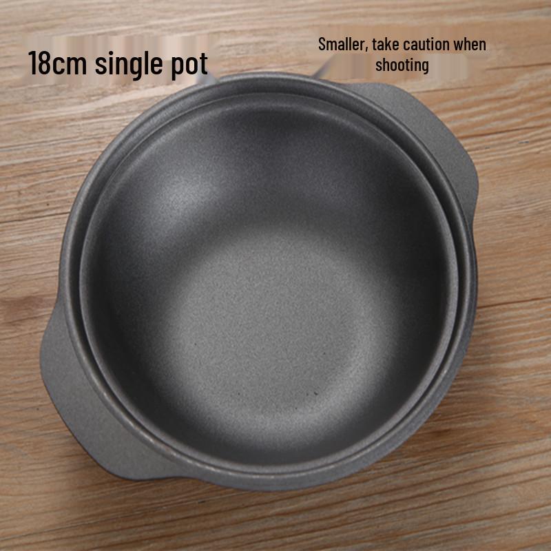 Глиняный горшок Huang Men Ji - Чугунный горшок для риса и курицы, Горшок для хрустящего риса, Жаропрочный хот-пот