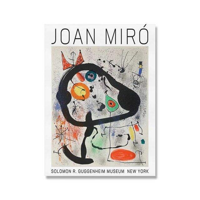 Joan Miro Винтажная абстрактная выставка настенная живопись на холсте скандинавские постеры и принты настенные панно для гостиной домашний декор без рамки