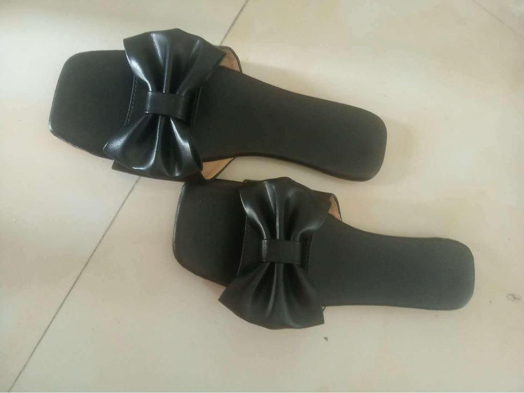 Wishins Large Size 2020 Summer European & American Women's Flat Bow Casual Slippers