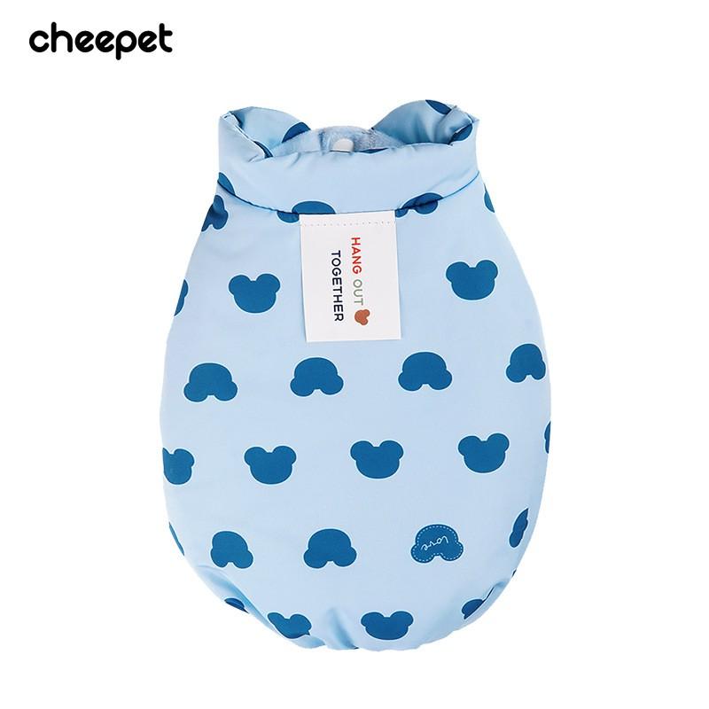 Warm Pet Vest Teddy Corgi Dogs Thick Cotton Cartoon Bear Print Winter Coat In S To 2XL