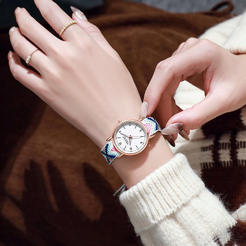 Новые модные персонализированные простые часы, женские часы, цифровые часы с ремнем и бабочкой