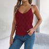 Женские футболки без рукавов с V-образным вырезом, однотонная футболка, женская футболка, уличный трикотаж, топ
