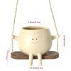 Cute Swing Jar Small Flower Pot Outdoor Courtyard Decoration Small Pendant Excellent Gift For Family And Friends