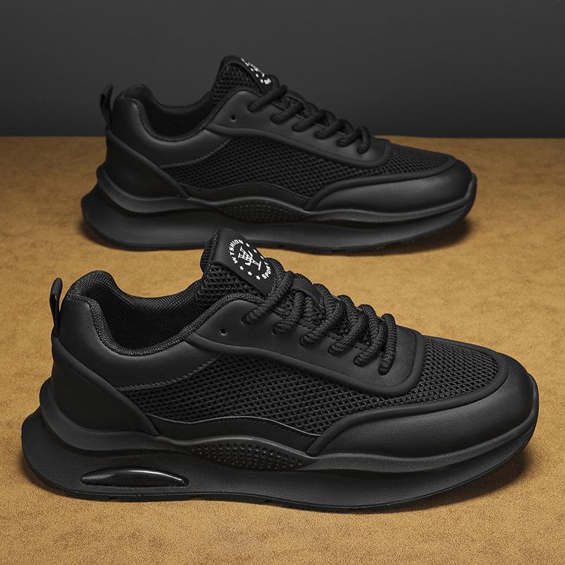 Мужская обувь Летом Новый стиль Дышащая сетка Полая Уличная спортивная Маленькая белая Нескользящая Повседневная и модная Универсальная обувь для скейтборда