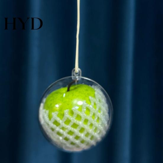 Simulated Fruit Car Accessory Christmas Pendant Red Rear View Mirror Charm Artistic Shaped Hanging Ornaments for Xmas Tree Auto