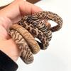 Retro leopard print hair ring simple high elastic towel ring basic tied with scalp band without damage to the hair ponytai