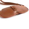 Portable Hanging Neck Glasses Bag Pu Leather Eyeglasses Case Sunglasses Storage Clip  Female