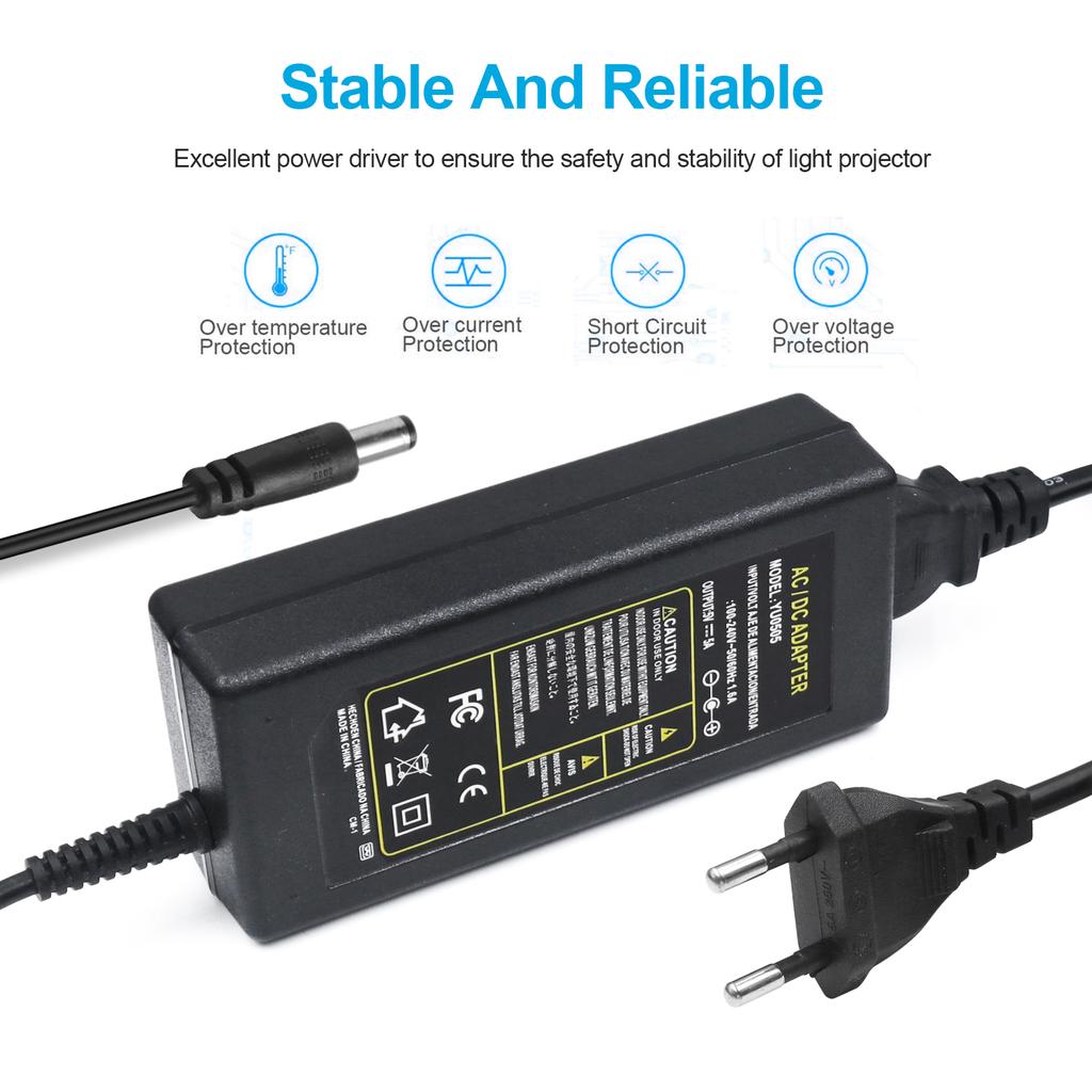 Universal LED Power Supply Adapter 5V 12V 24V AC to DC Transformer 1A 2A 3A 5A 8A 10A for LED Strip Lights Global Plug