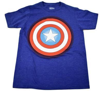 Детская футболка Marvel для мальчиков с щитом Капитана Америки Новая XS (4-5)