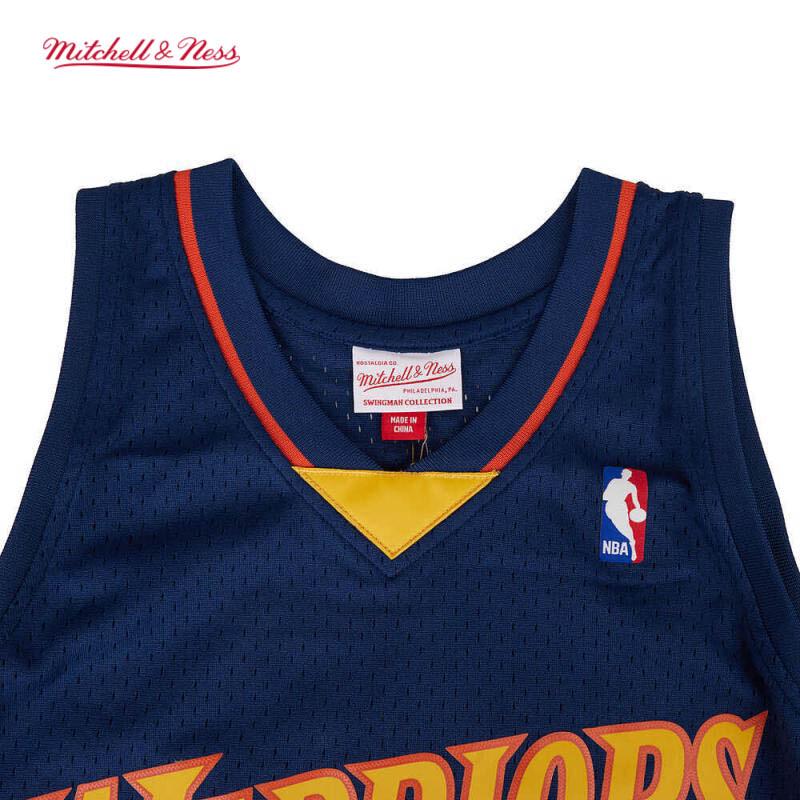 Официальная баскетбольная майка NBA Mitchell & Ness Warriors Стефена Карри сезона 2009-10