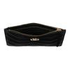 Gucci GG Marmont Light Gold Hardware Zipper Closure Leather Clutch Small Women's Black
