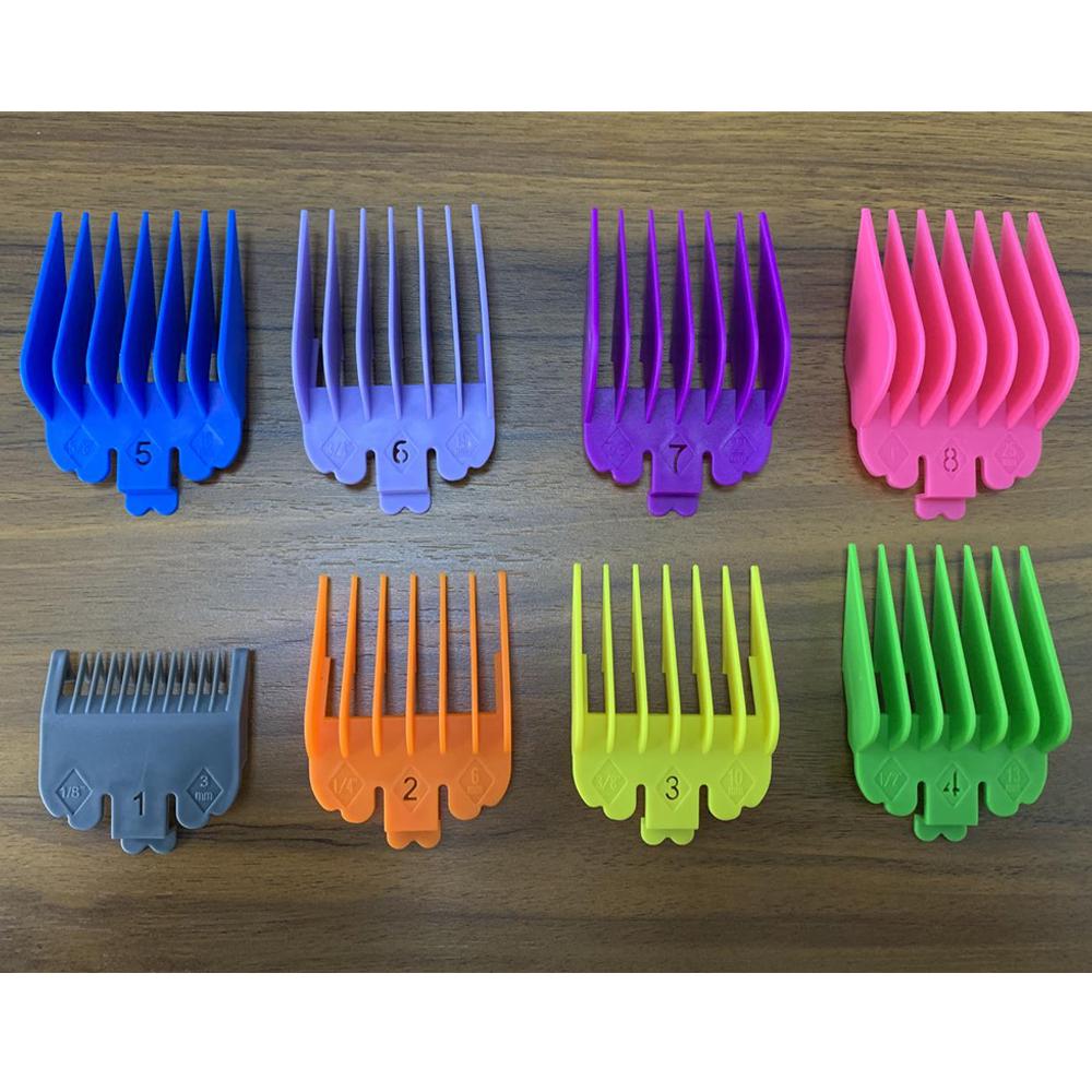 8 шт./комплект, 3 мм-25 мм, универсальная стрижка, зажим для стрижки волос, ограничительная расческа-триммер