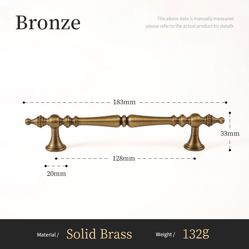 Santaya Antique Brass Cabinet Handles Crown Shape Bronze Furniture Bedroom Wardrobe Door Pulls Kitchen Shoe Box Drawer Knobs