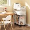 Хранение Nordic Bookcase Mobile Display White Small Bookcase Bedside Boards Estante Para Livros Modern Furniture Livingroom