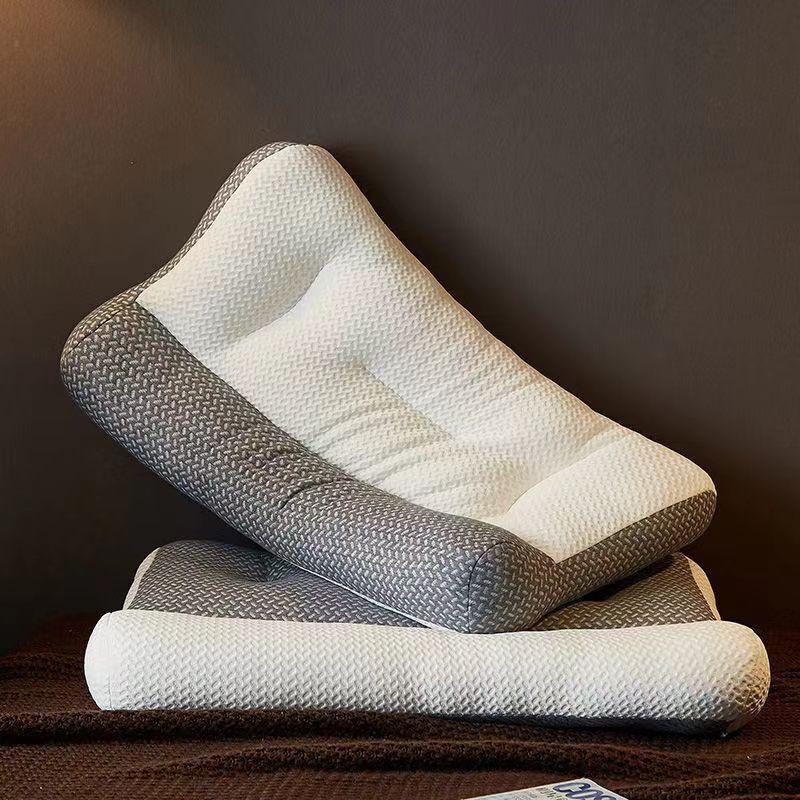 Ergonomic Cervical Pillow Neck Support Sleep Aid Memory Foam Alternative With High-Density Knitted Cover