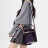 Design Women's Bag Shoulder Bag High-end Purple Bucket Bag Women's 2025 New Commuter Trendy Shoulder Messenger Bag