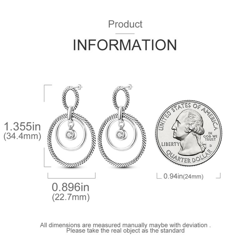 Серьги для женщин, серебро 925 пробы, серьги-кольца, стерлинговое серебро 925 пробы, оригинальный сертифицированный женский трендовый подарок