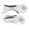 2pcs Eye Shadow Stencil EVA Portable Assistance Reusable Eyeliner Stencil for Makeup Cosmetic