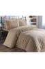 Комплект пододеяльников Ceylin 6шт, Пододеяльник 200х220, Простыня 240х260 Хлопчатобумажная ткань, Полный размер, Двойной размер Бежевый