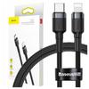 Baseus Cafule USB-C To Lightning PD Cable, 18W, 1M (Black-Gray)