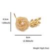 Weiman Exquisite Flower Zircon Copper Brooches Luxury Women Fashion Rhinestone Crystal Gold Plated Customize Designer Brooch Pin