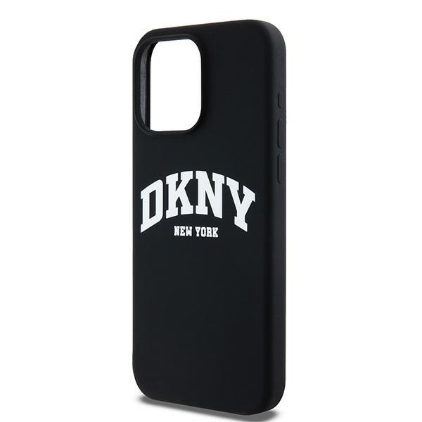 DKNY DKHMP14XSNYACH iPhone 14 Pro Max6.7" black/black hardcase Liquid Silicone White Printed Logo MagSafe