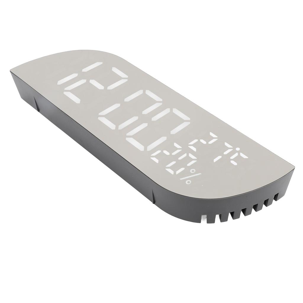 Digital Alarm Clock Multifunction Innovative Silent Temperature Humidity LED Mirror Desk Clock for