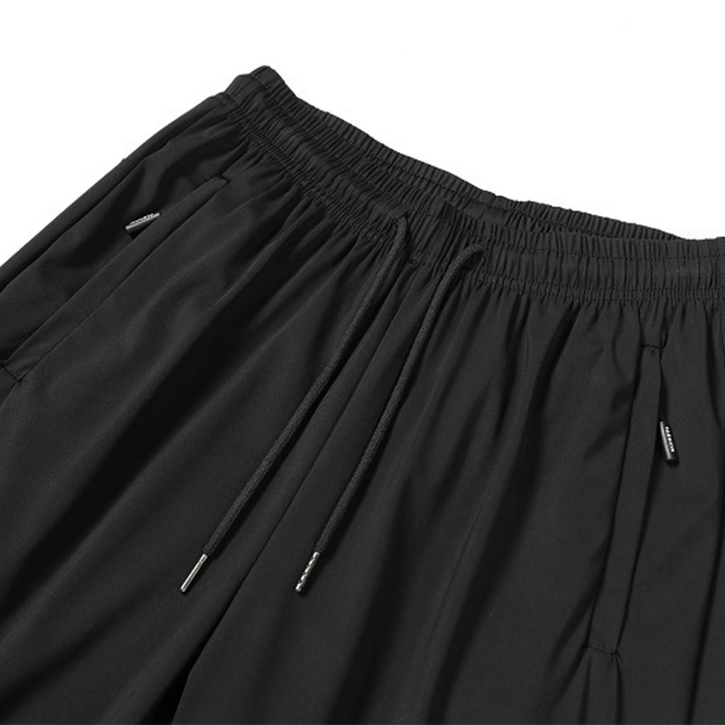 Повседневные спортивные брюки мужские свободные длинные вставки фитнес бег тренировочные брюки