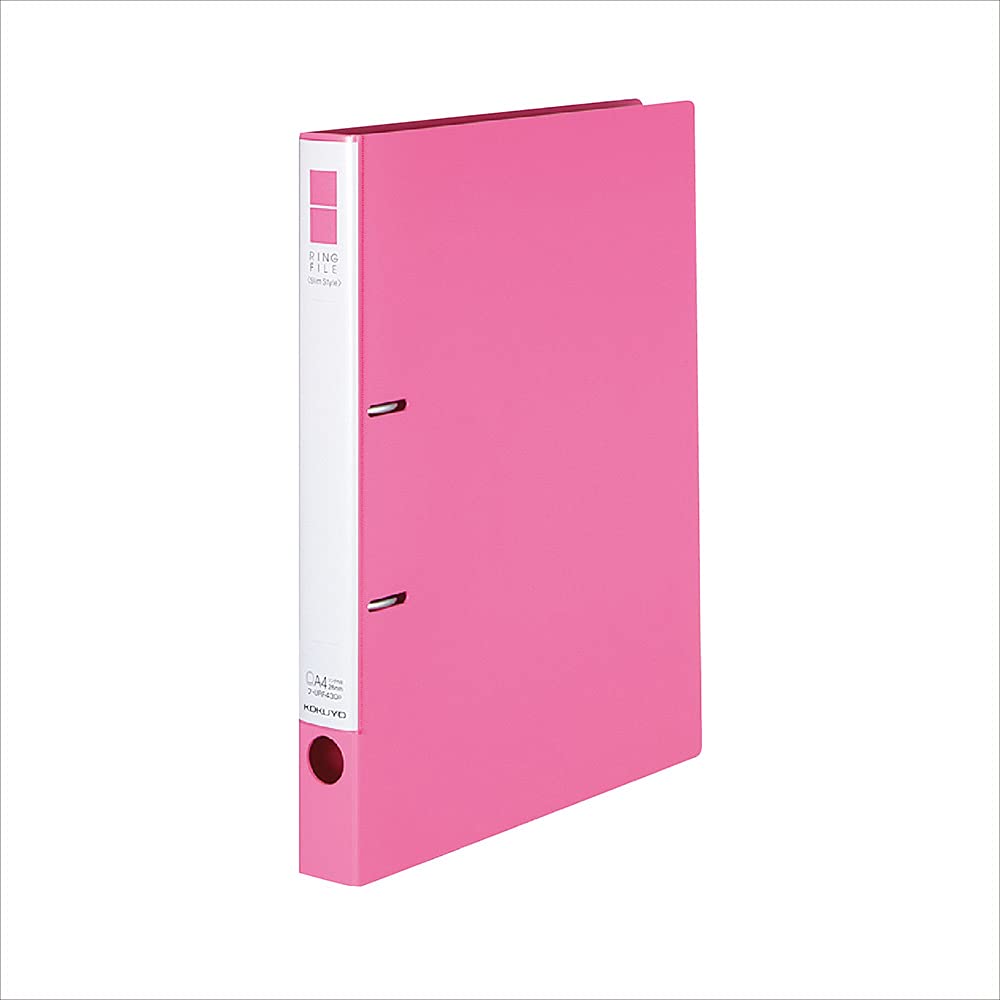 KOKUYO File Ring File Slim Style PP Sheet Cover A4 220 Sheets Pink F-URF430NP