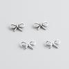 Разделительные бусины-бантики из стерлингового серебра S925 для браслетов и ожерелий из жемчуга своими руками - аксессуары для пуговиц и соединительные пряжки