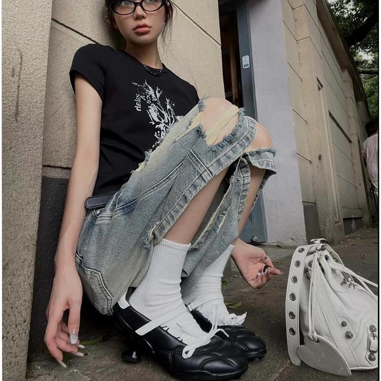 Версия из овчины~ Межзвездная серия серебристые шнурки бант спортивный стиль балетки нишевая кожа туфли-лодочки на высоком каблуке женские