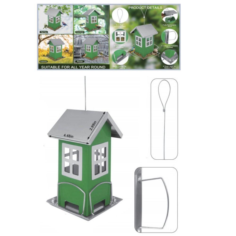 Прочная кормушка для птиц, симпатичный дозатор корма для птиц, инструмент для выращивания птиц, кормушка для птиц на открытом воздухе