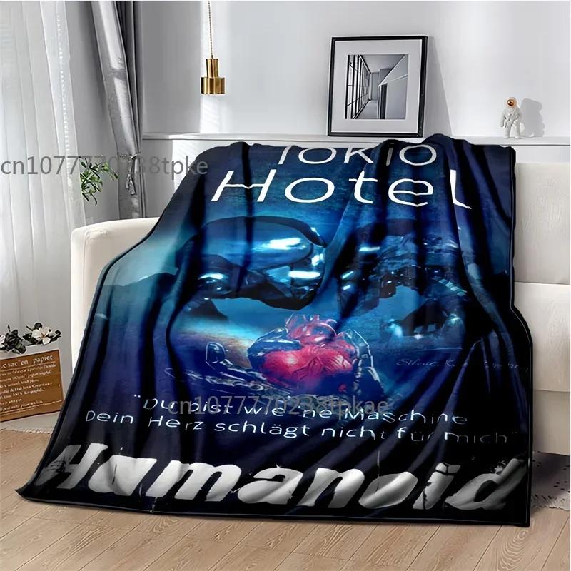 Пледы с изображением группы Tokio Hotel, Модный плед-покрывало, для спальни, гостиной, дивана-кровати, офиса, автомобиля, Подарок на день рождения, Decke
