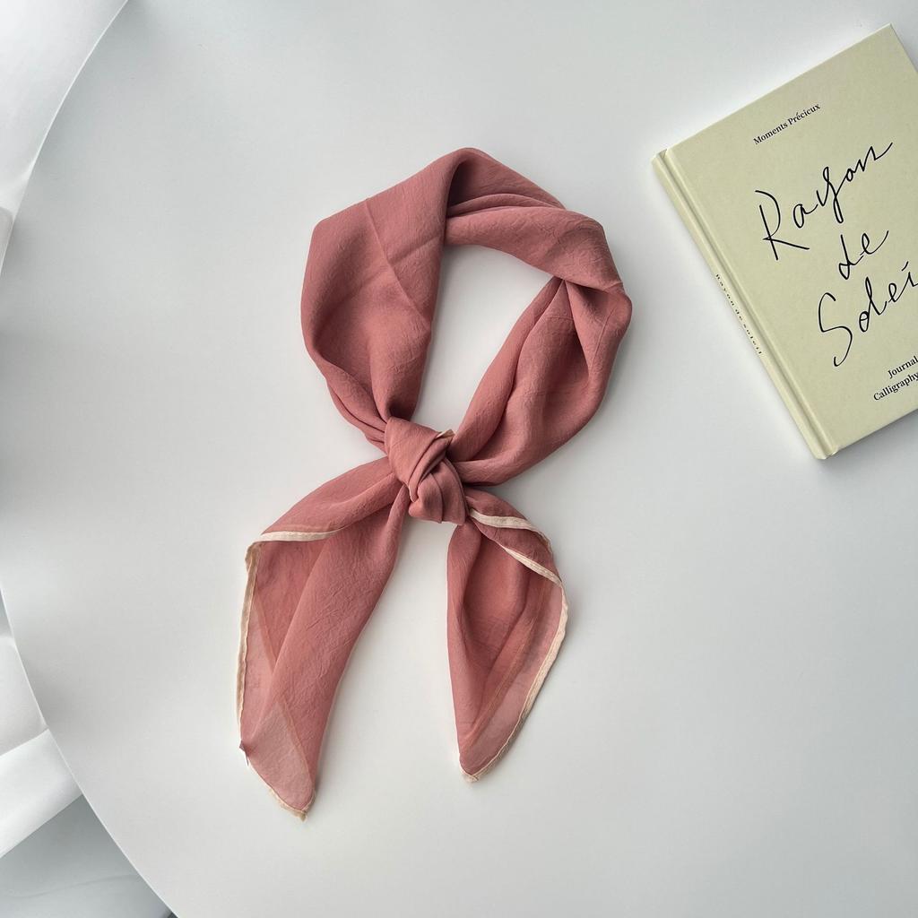 Однотонный носовой платок, хлопковые шейные шарфы для женщин, маленькие шали и накидки, бандана, платки на голову