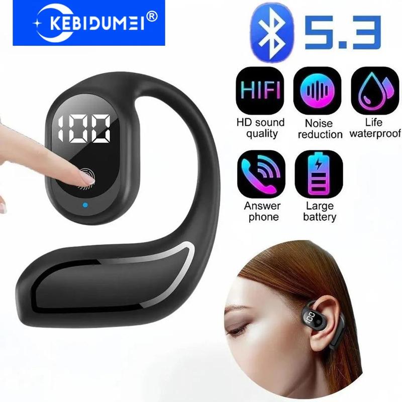 Беспроводные наушники Bluetooth 5.3 Гарнитура Hands-free Контроль шума Стерео Музыкальный наушник с микрофоном Hi-Fi Стерео Вкладыш