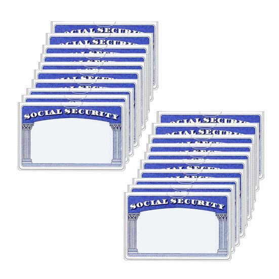 10/20 Pcs Social Security Card Sleeves Transparent Medicare Card Protector Water Resistant Clear PVC Card Holder for ID Debit Credit Card