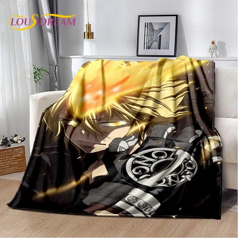 Мягкое плюшевое одеяло с героями аниме Hitman Reborn, фланелевое одеяло, одеяло для гостиной, спальни, кровати, дивана, чехол для пикника, детское одеяло